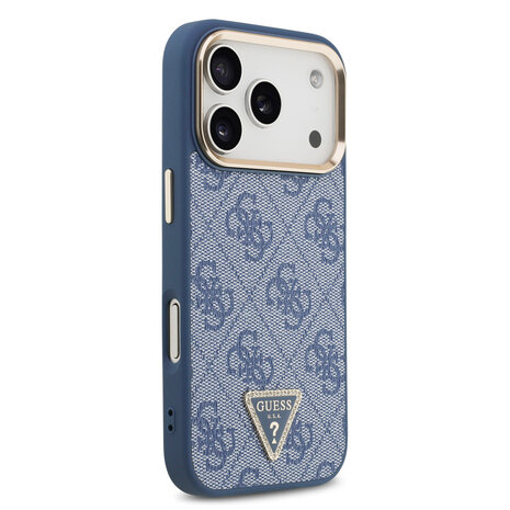 Guess Guess iPhone 17 Pro Back-Cover hul - MagSafe - 4G Triangle Logo - Blau