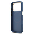 Guess Guess iPhone 17 Pro/iPhone 18 Pro Coque arrière MagSafe 4G logo triangulaire - Bleu