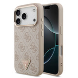 Guess Guess iPhone 17 Pro Back cover case - MagSafe - 4G Triangle Logo - Pink Guess Guess iPhone 17 Pro Back cover case - MagSafe - 4G Triangle Logo - Pink