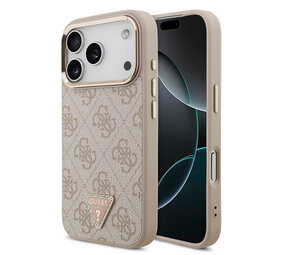 Guess Guess iPhone 17 Pro Back-Cover hul - MagSafe - 4G Triangle Logo - Rosa