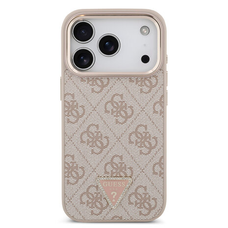 Guess Guess iPhone 17 Pro Back cover case - MagSafe - 4G Triangle Logo - Pink