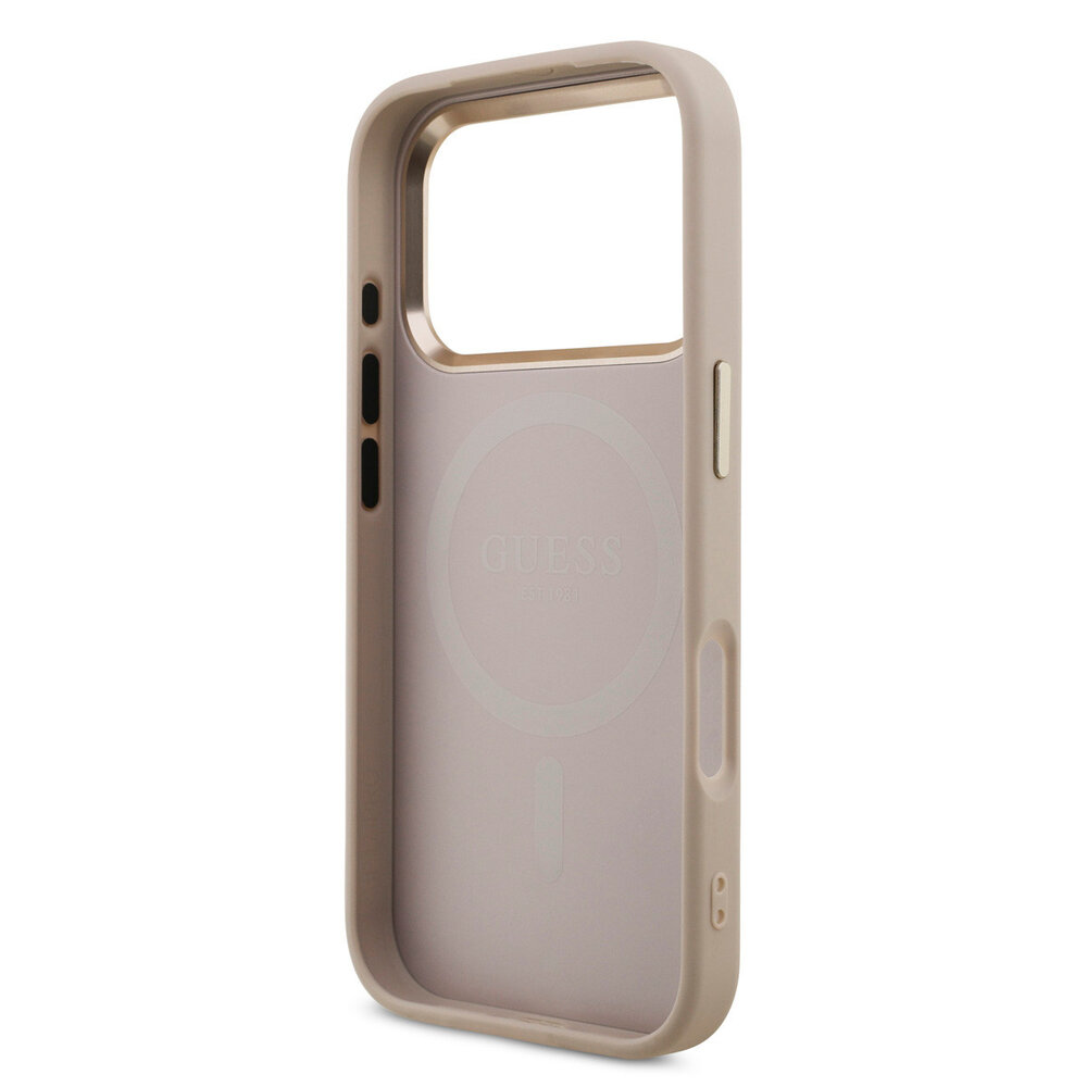 Guess Guess iPhone 17 Pro Back-Cover hul - MagSafe - 4G Triangle Logo - Rosa