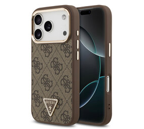 Guess Guess iPhone 17 Pro Back-Cover hul - MagSafe - 4G Triangle Logo - Braun