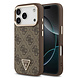 Guess Guess iPhone 17 Pro Backcover hoesje - MagSafe - 4G Triangle Logo - Bruin