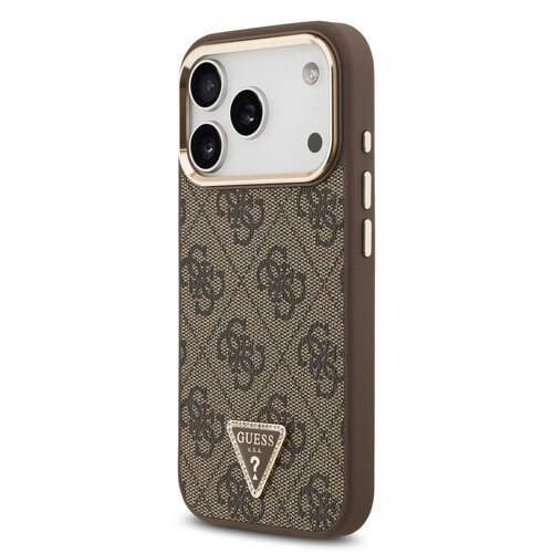 Guess Guess iPhone 17 Pro/iPhone 18 Pro Handyhülle MagSafe 4G dreieckiges Logo - Braun