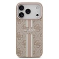 Guess Guess iPhone 17 Pro/iPhone 18 Pro Back Cover MagSafe Printed 4G Stripes - Pink