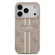 Guess Guess iPhone 17 Pro Backcover hoesje - MagSafe - 4G Printed Stripes - Roze