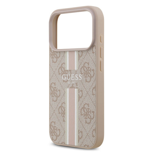 Guess Guess iPhone 17 Pro/iPhone 18 Pro Handyhülle MagSafe Gedruckte 4G-Streifen - Rosa