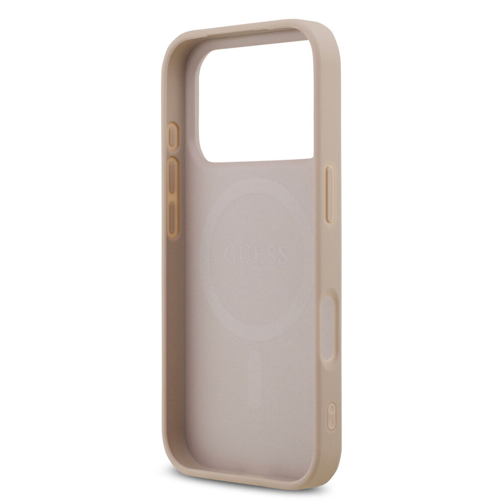Guess Guess iPhone 17 Pro Back cover case - MagSafe - 4G Printed Stripes - Pink Guess Guess iPhone 17 Pro Back cover case - MagSafe - 4G Printed Stripes - Pink