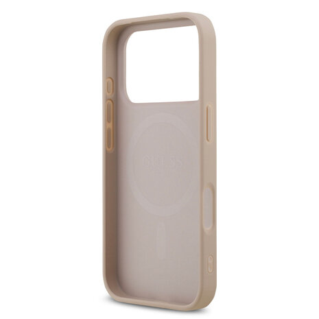 Guess Guess iPhone 17 Pro Back-Cover hul - MagSafe - 4G Printed Stripes - Rosa