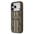 Guess Guess iPhone 17 Pro/iPhone 18 Pro Handyhülle MagSafe Gedruckte 4G-Streifen - Braun