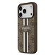 Guess Guess iPhone 17 Pro Back cover case - MagSafe - 4G Printed Stripes - Brown Guess Guess iPhone 17 Pro Back cover case - MagSafe - 4G Printed Stripes - Brown