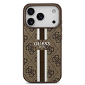 Guess Guess iPhone 17 Pro/iPhone 18 Pro Handyhülle MagSafe Gedruckte 4G-Streifen - Braun