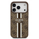 Guess Guess iPhone 17 Pro Back-Cover hul - MagSafe - 4G Printed Stripes - Braun
