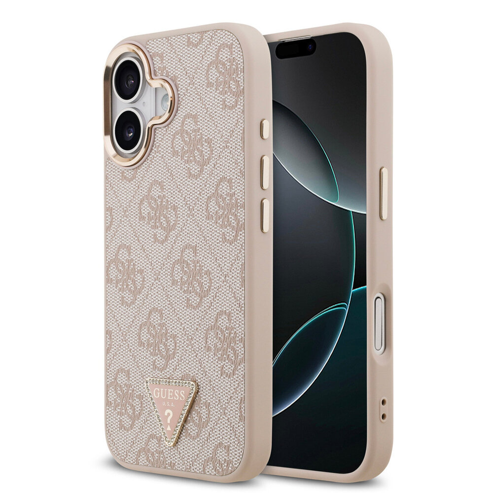 Guess Guess iPhone 17 Back cover case - MagSafe - 4G Triangle Logo - Pink