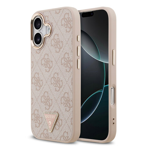 Guess Guess iPhone 17 Back cover coque - MagSafe - 4G Triangle Logo - Rose Guess Guess iPhone 17 Back cover coque - MagSafe - 4G Triangle Logo - Rose