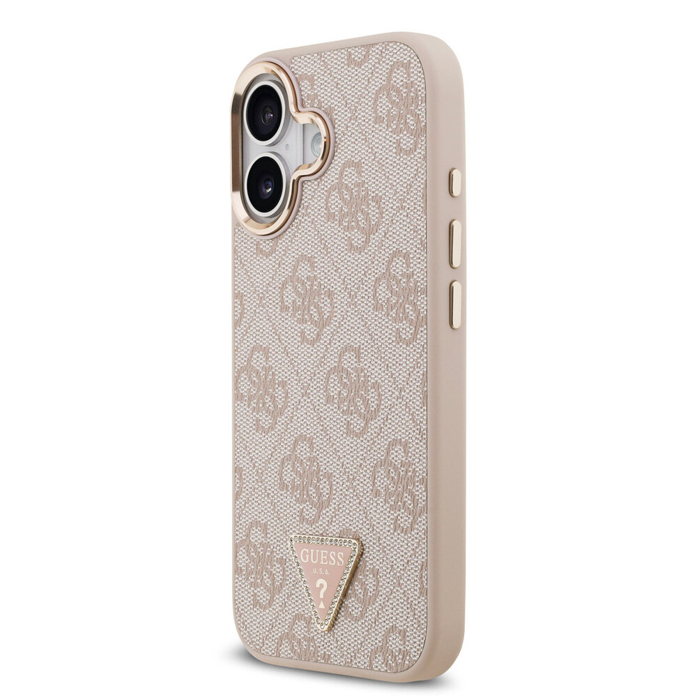Guess Guess iPhone 17 Back cover case - MagSafe - 4G Triangle Logo - Pink