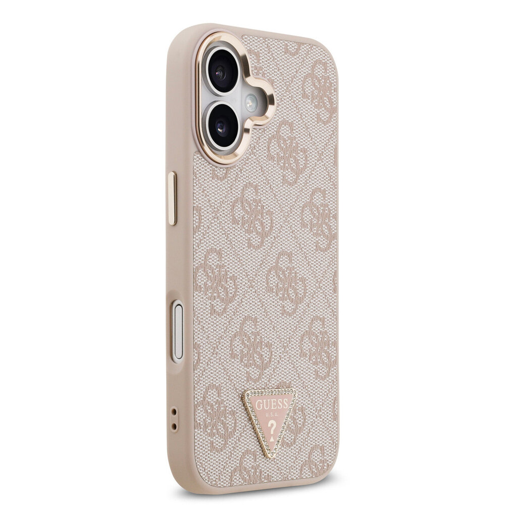 Guess Guess iPhone 17 Back cover coque - MagSafe - 4G Triangle Logo - Rose Guess Guess iPhone 17 Back cover coque - MagSafe - 4G Triangle Logo - Rose