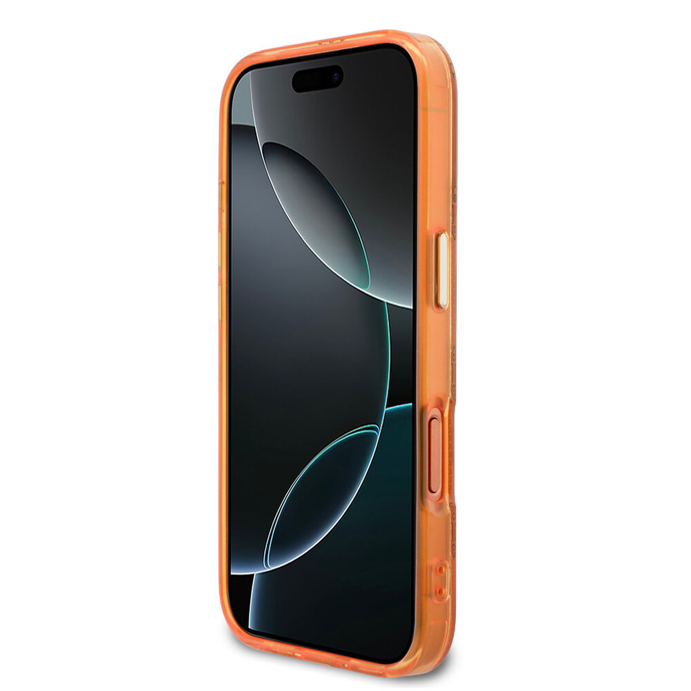 Guess Guess iPhone 17 Pro Max Back cover case - MagSafe - IML Peony Dot - Orange