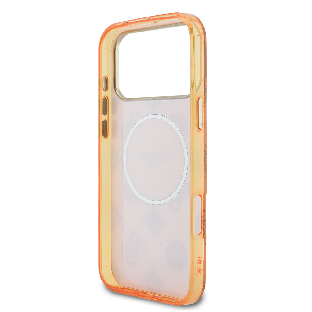Guess Guess iPhone 17 Pro Max Back cover case - MagSafe - IML Peony Dot - Orange