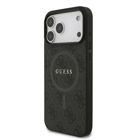 Guess Guess iPhone 17 Pro Max Back cover case - MagSafe - 4G Classic Metal Logo - Black