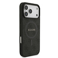 Guess Guess iPhone 17 Pro Max/iPhone 18 Pro Max Coque arrière MagSafe Logo 4G métallique classique - Noir