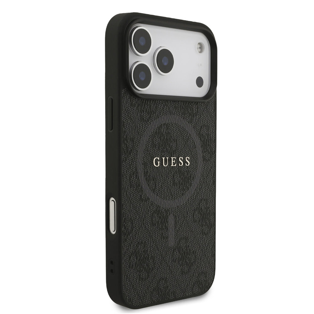 Guess Guess iPhone 17 Pro Max Back cover case - MagSafe - 4G Classic Metal Logo - Black