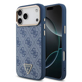 Guess Guess iPhone 17 Pro Max Back-Cover hul - MagSafe - 4G Triangle Logo - Blau Guess Guess iPhone 17 Pro Max Back-Cover hul - MagSafe - 4G Triangle Logo - Blau