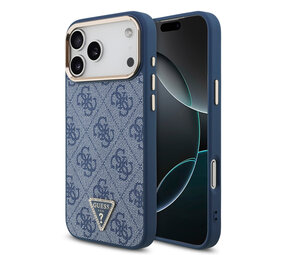 Guess Guess iPhone 17 Pro Max Backcover hoesje - MagSafe - 4G Triangle Logo - Blauw Guess Guess iPhone 17 Pro Max Backcover hoesje - MagSafe - 4G Triangle Logo - Blauw