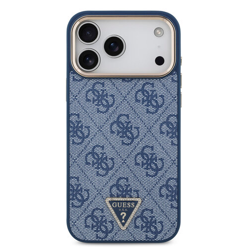 Guess Guess iPhone 17 Pro Max/iPhone 18 Pro Max Handyhülle MagSafe 4G dreieckiges Logo - Blau
