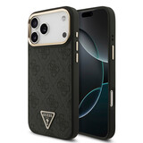 Guess Guess iPhone 17 Pro Max Back cover coque - MagSafe - 4G Triangle Logo - Noir