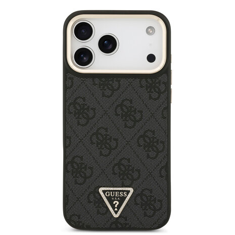 Guess Guess iPhone 17 Pro Max Back cover case - MagSafe - 4G Triangle Logo - Black