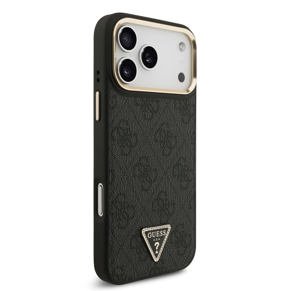 Guess Guess iPhone 17 Pro Max Back-Cover hul - MagSafe - 4G Triangle Logo - Schwarz Guess Guess iPhone 17 Pro Max Back-Cover hul - MagSafe - 4G Triangle Logo - Schwarz