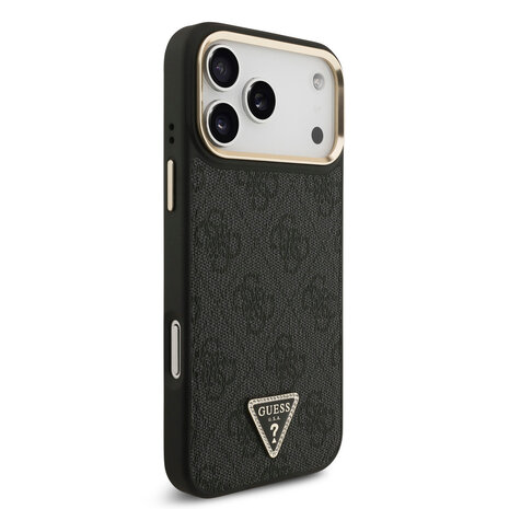 Guess Guess iPhone 17 Pro Max Backcover hoesje - MagSafe - 4G Triangle Logo - Zwart Guess Guess iPhone 17 Pro Max Backcover hoesje - MagSafe - 4G Triangle Logo - Zwart