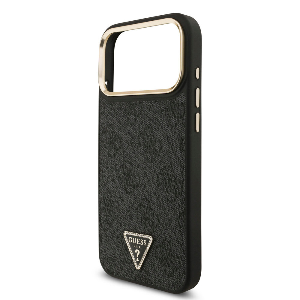 Guess Guess iPhone 17 Pro Max Back-Cover hul - MagSafe - 4G Triangle Logo - Schwarz Guess Guess iPhone 17 Pro Max Back-Cover hul - MagSafe - 4G Triangle Logo - Schwarz