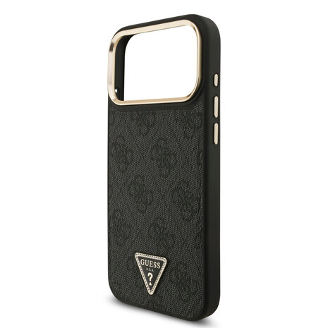 Guess Guess iPhone 17 Pro Max Back cover case - MagSafe - 4G Triangle Logo - Black