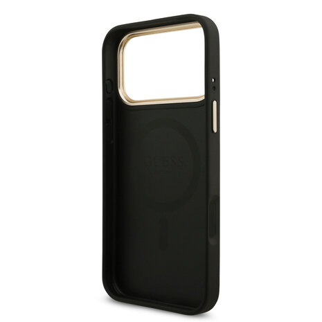 Guess Guess iPhone 17 Pro Max Back cover case - MagSafe - 4G Triangle Logo - Black