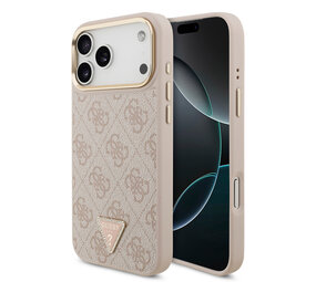 Guess Guess iPhone 17 Pro Max Back-Cover hul - MagSafe - 4G Triangle Logo - Rosa