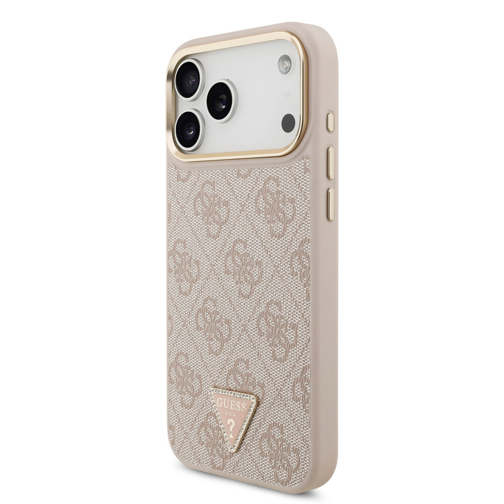 Guess Guess iPhone 17 Pro Max Back cover case - MagSafe - 4G Triangle Logo - Pink