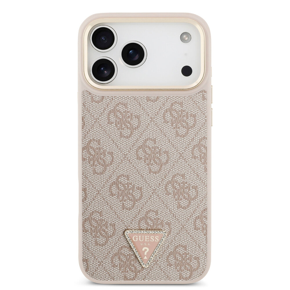 Guess Guess iPhone 17 Pro Max Back-Cover hul - MagSafe - 4G Triangle Logo - Rosa Guess Guess iPhone 17 Pro Max Back-Cover hul - MagSafe - 4G Triangle Logo - Rosa