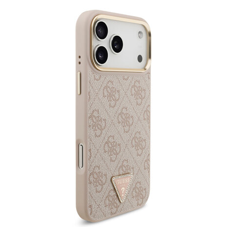 Guess Guess iPhone 17 Pro Max Back cover case - MagSafe - 4G Triangle Logo - Pink