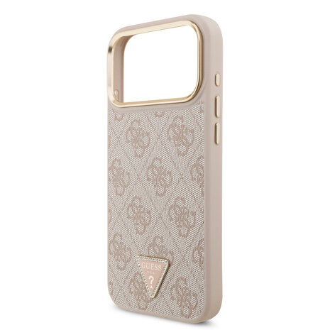 Guess Guess iPhone 17 Pro Max Back-Cover hul - MagSafe - 4G Triangle Logo - Rosa Guess Guess iPhone 17 Pro Max Back-Cover hul - MagSafe - 4G Triangle Logo - Rosa