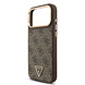 Guess Guess iPhone 17 Pro Max Backcover hoesje - MagSafe - 4G Triangle Logo - Bruin