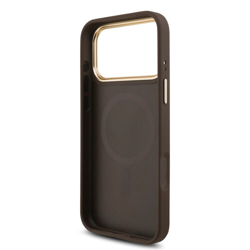 Guess Guess iPhone 17 Pro Max/iPhone 18 Pro Max Handyhülle MagSafe 4G dreieckiges Logo - Braun