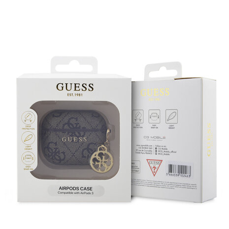 Guess Guess AirPods Case - 4G - 4G Charm - Marron Guess Guess AirPods Case - 4G - 4G Charm - Marron
