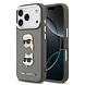 Karl Lagerfeld Karl lagerfeld iPhone 17 Pro Backcover hoesje - Grained - K&C Heads Pins - Grijs