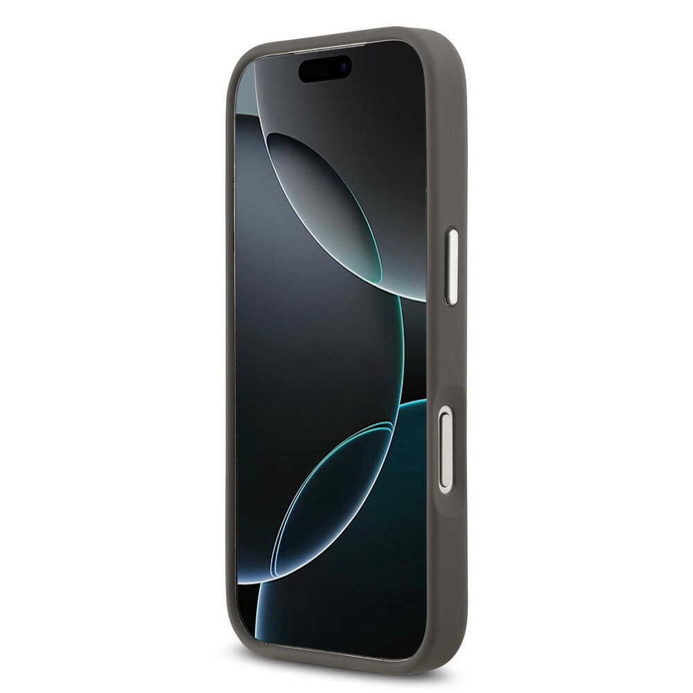 Karl Lagerfeld Karl lagerfeld iPhone 17 Pro Back cover coque - Grained - K&C Heads Pins - Gris Karl Lagerfeld Karl lagerfeld iPhone 17 Pro Back cover coque - Grained - K&C Heads Pins - Gris