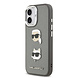 Karl Lagerfeld Karl lagerfeld iPhone 17 Back-Cover hul - Grained - K&C Heads Pins - Grau