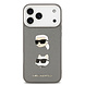 Karl Lagerfeld Karl lagerfeld iPhone 17 Pro Max Back cover coque - Grained - K&C Heads Pins - Gris Karl Lagerfeld Karl lagerfeld iPhone 17 Pro Max Back cover coque - Grained - K&C Heads Pins - Gris