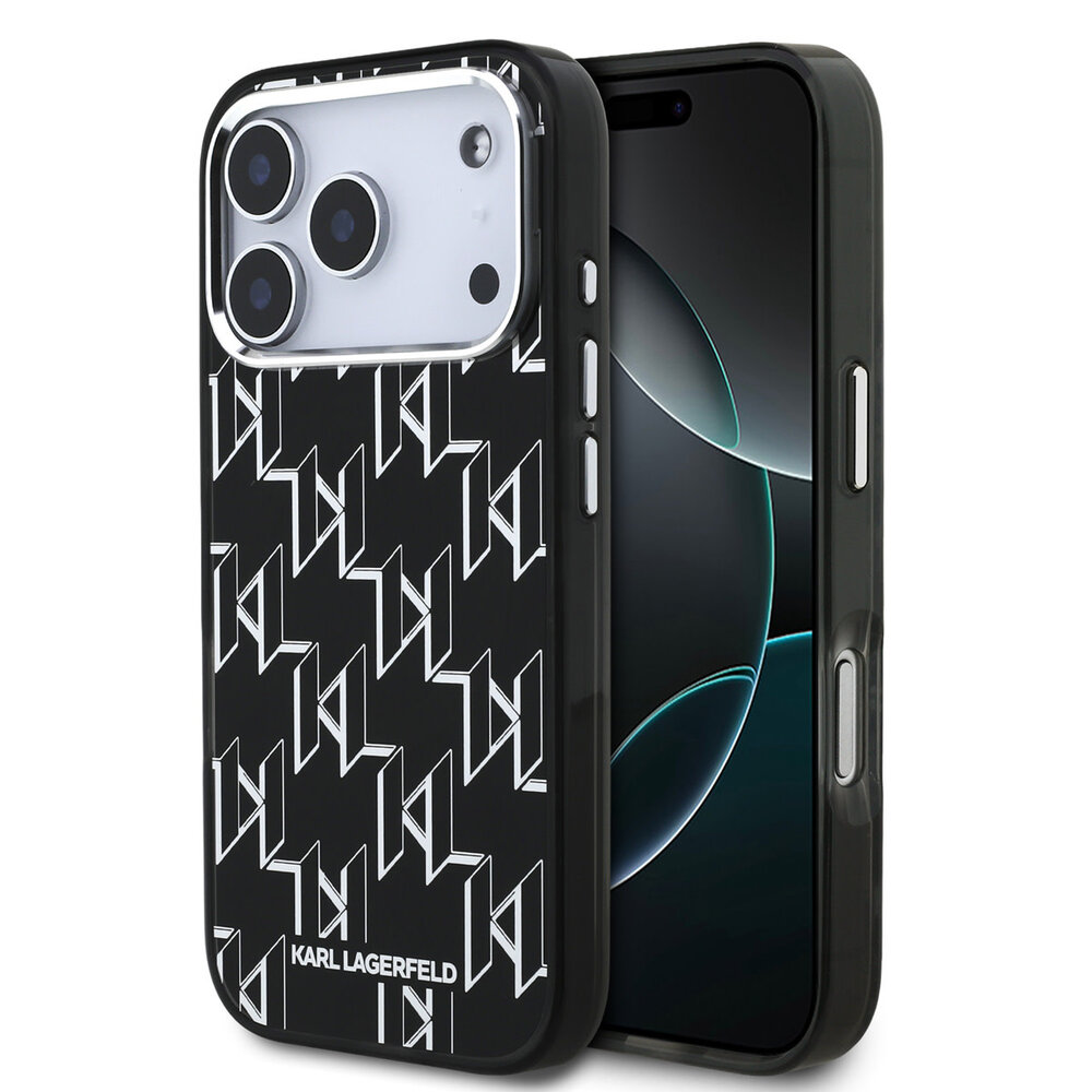 Karl Lagerfeld Karl lagerfeld iPhone 17 Pro Back cover coque - MagSafe - IML metal monogram kc - Noir Karl Lagerfeld Karl lagerfeld iPhone 17 Pro Back cover coque - MagSafe - IML metal monogram kc - Noir